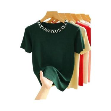 Imagem de Camiseta Sem Mangas De Malha Feminina Moda Verão Y2K Preto E Branco Ca