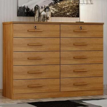 Imagem de Cômoda Gaveteiro Ambiente Milão com Chave Cumaru 23 - Novo Horizonte