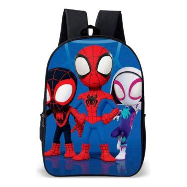 Imagem de Mochila Infantil Simples Novidade Tema Herois Aranhas Spider Lançament