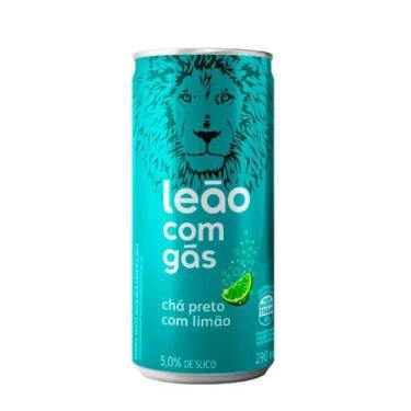 Imagem de Chá Preto com Gás Limão Leão Lata 290ml