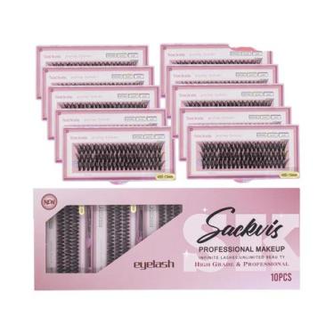 Imagem de Cílios Postiços Individuais 40D 9-14mm Curvatura C, 10 Caixas, Atacado