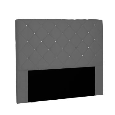 Imagem de Cabeceira Tania Para Cama Box Casal 140 cm Suede Cinza - D'Rossi