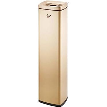 Imagem de Cinzeiro externo sem fumaça - Cinzeiro de aço inoxidável à prova de vento para casa e pátio, ideal para descarte de pontas de cigarro, design durável e elegante