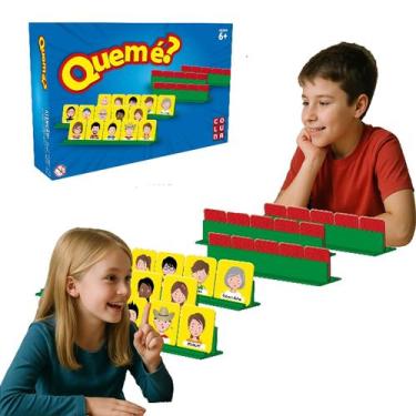 Imagem de Jogo Tabuleiro Quem É Educativo Cartas Cara Divertido Cara - Pais e Fi