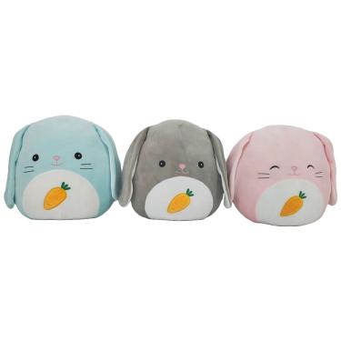 Imagem de Pelúcia Coelho Fofo Brink+ Modelo 2420708 Branco 35cm Sortido 1 Unidade