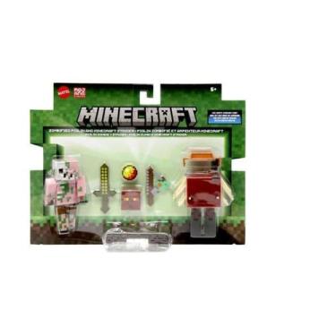 Imagem de Minecraft Vanilla Figura Piglin Zumbi E Minecraft Strider - Mattel