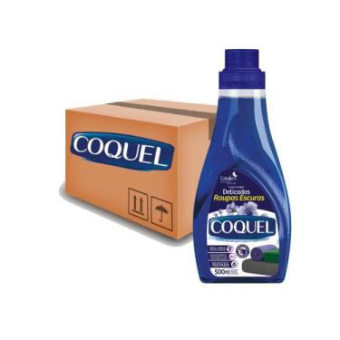 Imagem de Kit 12 Lava Líquido Coquel Roupas Escuras e Delicadas 500ml