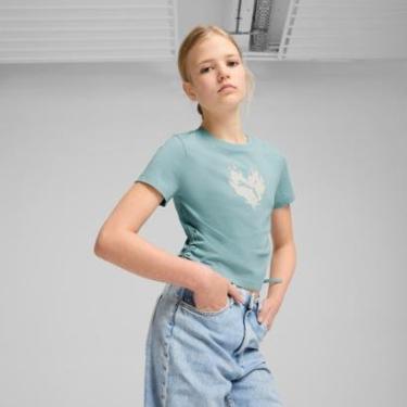 Imagem de Camiseta Puma Flaming Love Knotted Infantil-Feminino