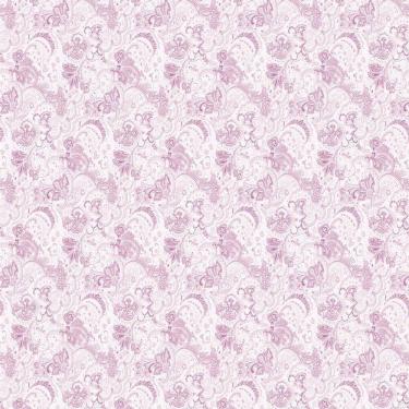 Imagem de Papel De Parede Arabesco Lilas Adesivo Sala E Quarto Casal