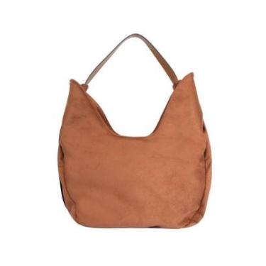Imagem de Bolsa Feminina Vizzano Baguete Grande Camurça Caramelo-Feminino