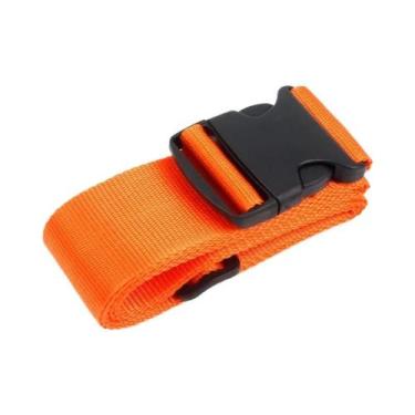 Imagem de Cinta De Bagagem Ajustável Com Cadeado De Senha Antifurto Para Viagem 