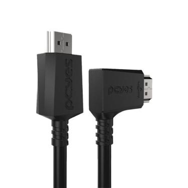 Imagem de Cabo Hdmi 2.0 Conec.90º Horizontal - Preto - 2 Metros - Ph90h-2