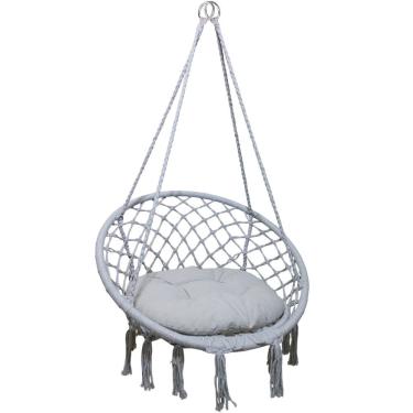 Imagem de Rede Cadeira de Balanço Suspensa SU 3630 SU ESTO2 Metal com Encosto Almofadado com Almofada Cinza
