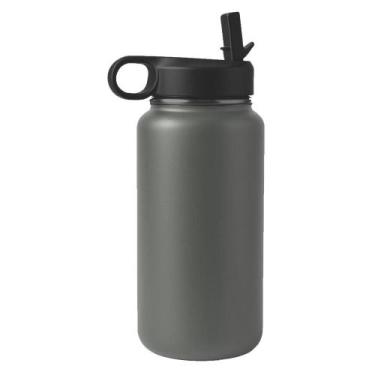 Imagem de Garrafa Termica Com Canudo 1l Bmp1599 - BMAX, Cinza