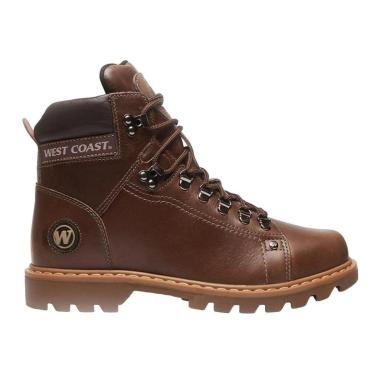 Imagem de Bota Masculina West Coast Couro Worker Classic Marrom - 3110-Masculino