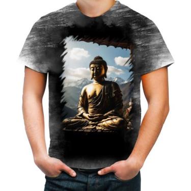 Imagem de Camiseta Desgaste Estátua de Buda Iluminado Religião 11 - Kasubeck Sto