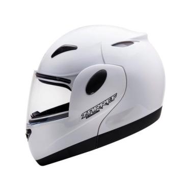 Imagem de Capacete Taurus Zarref V4 Escamoteável Retrátil Robocop, Branco, 58