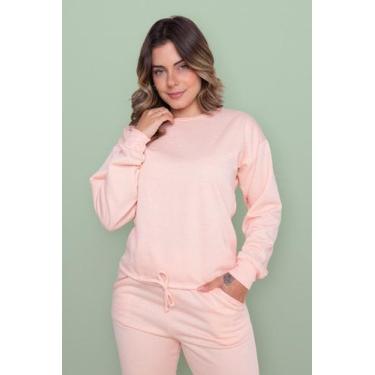 Imagem de Conjunto HomeWear Feminino Longo Coral - Pink Dream, P