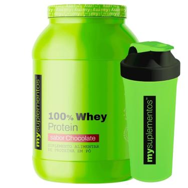 Imagem de Kit Whey Protein Concentrado 900g e Coqueteleira – My Suplementos-Unissex