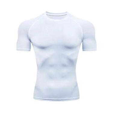 Imagem de Camiseta de Compressão Masculina para Corrida e Academia - Manga Curta