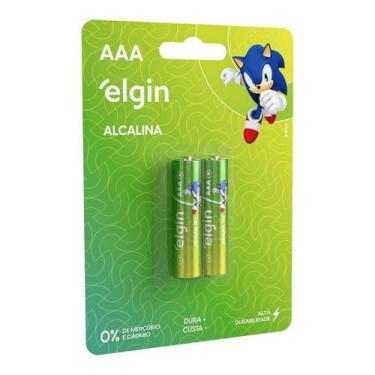 Imagem de Pilha Alcalina Aaa2 Elgin Cartela Com 02 Unidades