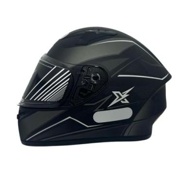 Imagem de Capacete Moto Xtroy Fechado FF526 Esportivo Vision, Prata