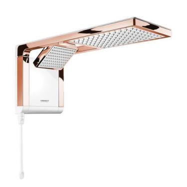 Imagem de Chuveiro Lorenzetti Acqua Duo Eletrônico Branco/Rose Gold