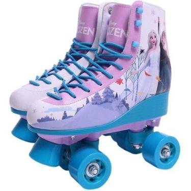 Imagem de Patins Frozen 4 Rodas Tamanho 35-36 FUN