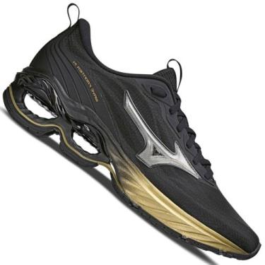 Imagem de Tenis Mizuno Wave Frontier 13 Masculino, Preto, 40