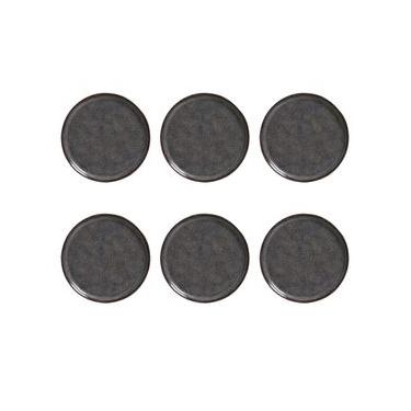 Imagem de Conjunto de Pratos de Sobremesa Porto Brasil Bio Titanium com 6 peças - Azul
