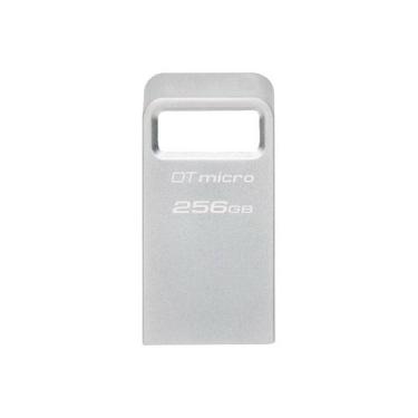 Imagem de Pen Drive 256GB Kingston DataTraveler Micro, USB 3.2 Gen 1, Leitura de
