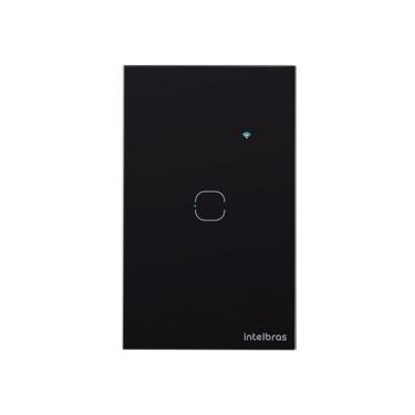 Imagem de Interruptor Inteligente Touch Wi-Fi EWS1001 Controle por App e Comando de Voz Preto Intelbras