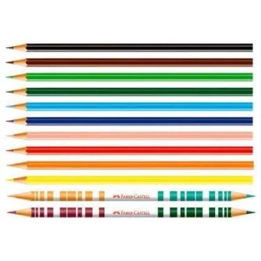 Imagem de Lapis de cor 10+2lapis bicolor -120112/2b faber - FABER CASTELL