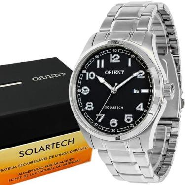 Imagem de Relógio Orient Solartech Prata Masculino Luxo Analógico