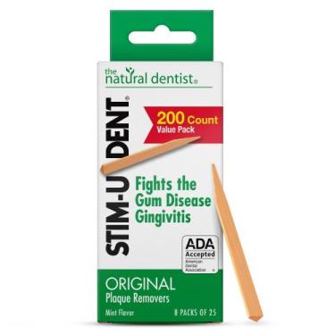Imagem de Palitos Dentais The Natural Dentist Mint de Madeira 200 unidades