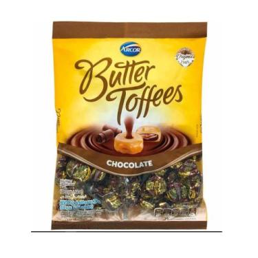 Imagem de Bala Arcor Butter Toffees Chocolate 400g Recheio Cremoso