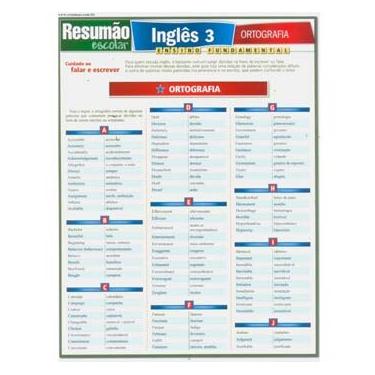 Imagem de Resumão Escolar - Inglês 3: Ortografia - Steven Berner