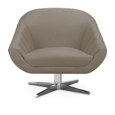 Imagem de Poltrona Giovana Suede Marrom Rato