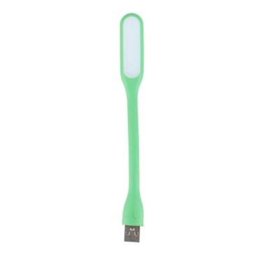 Imagem de Mini Luminária com Lâmpada Led USB Portátil Flexível Verde Claro