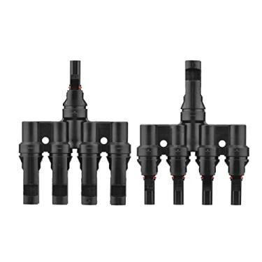 Imagem de Tingpai Conector Solar de mo T Conectores pa Conexão Pa lela entre Painéis Solares 4 Vias IP67 o de Painel Solar À Prova D' Água Conector ho Fêmea 14AWG-10AWG