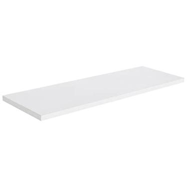 Imagem de Testoni Decor - Prateleira 80cm x 40cm Branco - 1 Prateleira de Parede Contemporânea