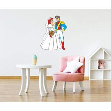 Imagem de Adesivo De Parede Pequena Sereia 50x65cm