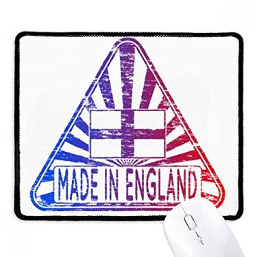 Imagem de Tapete de borracha para jogos feito na Inglaterra, Reino Unido, bandeira de marco triangular, borda costurada, tapete para jogos