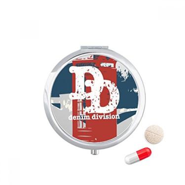 Imagem de Graffiti Street Caixa de armazenamento de medicamentos com padrão de cabine de telefone vermelha e azul