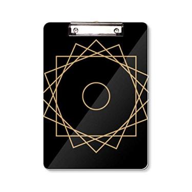 Imagem de Padrão de forma geométrica, símbolo, prancheta, pasta, bloco de escrita, placa de apoio A4