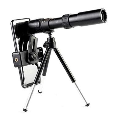 Imagem de Telescópio autônomo de alvo super remoto 4K 10-300x40mm com tripé e acessórios de telefone celular para tripé para observação de pássaros em viagens de praia
