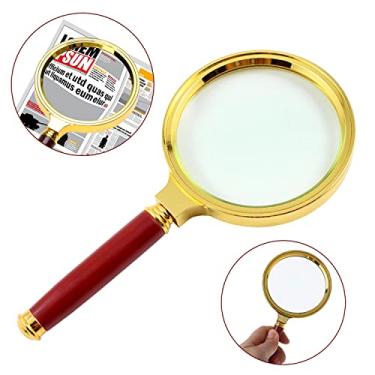 Imagem de Lupa De Mão Luxo 70mm C/Lente Aumento 10x Zoom Profissional