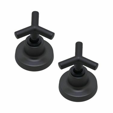 Imagem de Kit 2 Acabamentos De Registro Preto Fosco Padrão Deca C55