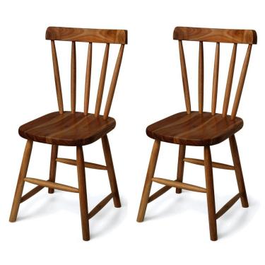 Imagem de Kit 2 Cadeiras Espanha DEISS Marroml