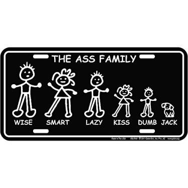 Imagem de Signs 4 Fun Slfam Ass Family, placa de licença